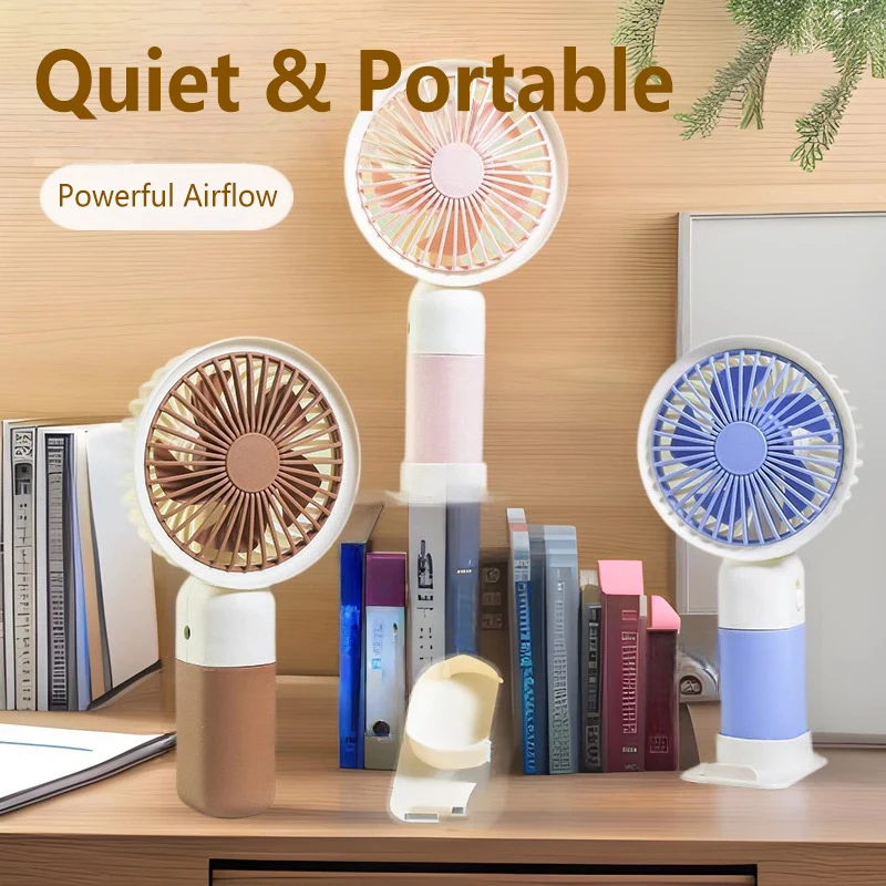 Mini-Ventilator mit Hoher Windleistung, Tragbarer Capibala Handventilator, USB-Aufladung, 1-Stufen-Geschwindigkeit, Sommerkühlung