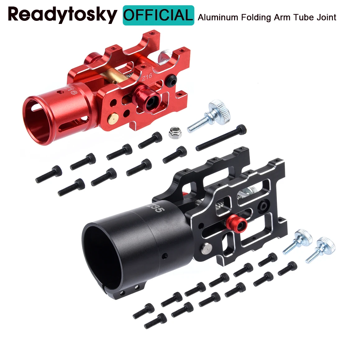 Joint de tube de bras pliant en aluminium CNC pour quadrirotor automatique RC, Z16, Z22, Z25, Z30, Z35, Z40, V1, V2, V3, V4, 16mm, 22mm, 25mm, 30mm, 35mm, 40mm