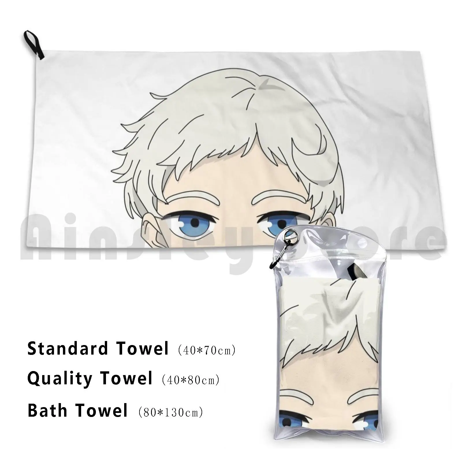 Norman Peeker Toalla de baño personalizada Ray Norman Don Gilda Yakusoku No Neverland The Promised Neverland