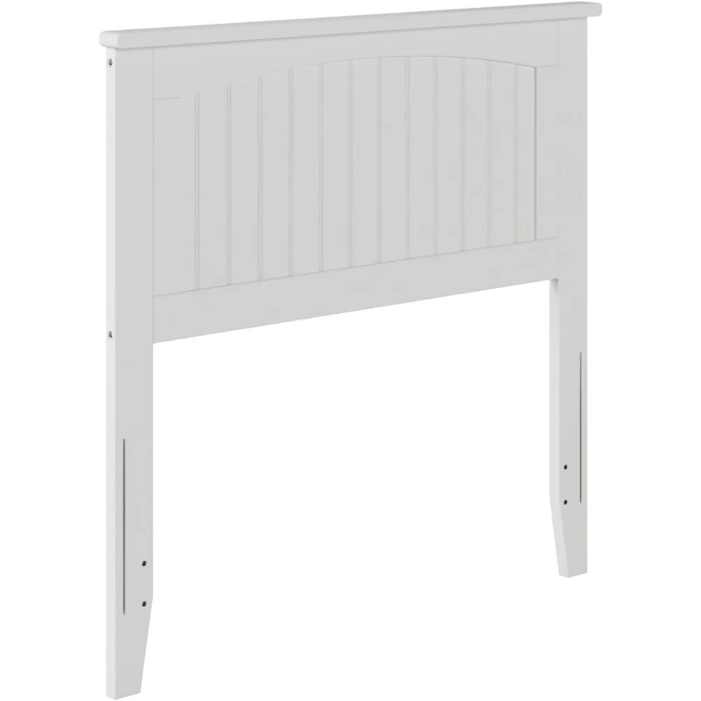 

, Nantucket Twin Solid Wood Panel Headboard, White