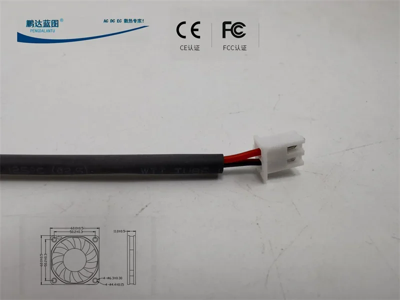 

pa Blueprint 6010 Double Ball 6cm Mute 10cm Line Length 12v0.036a Chassis Cooling Fan60*60*10MM