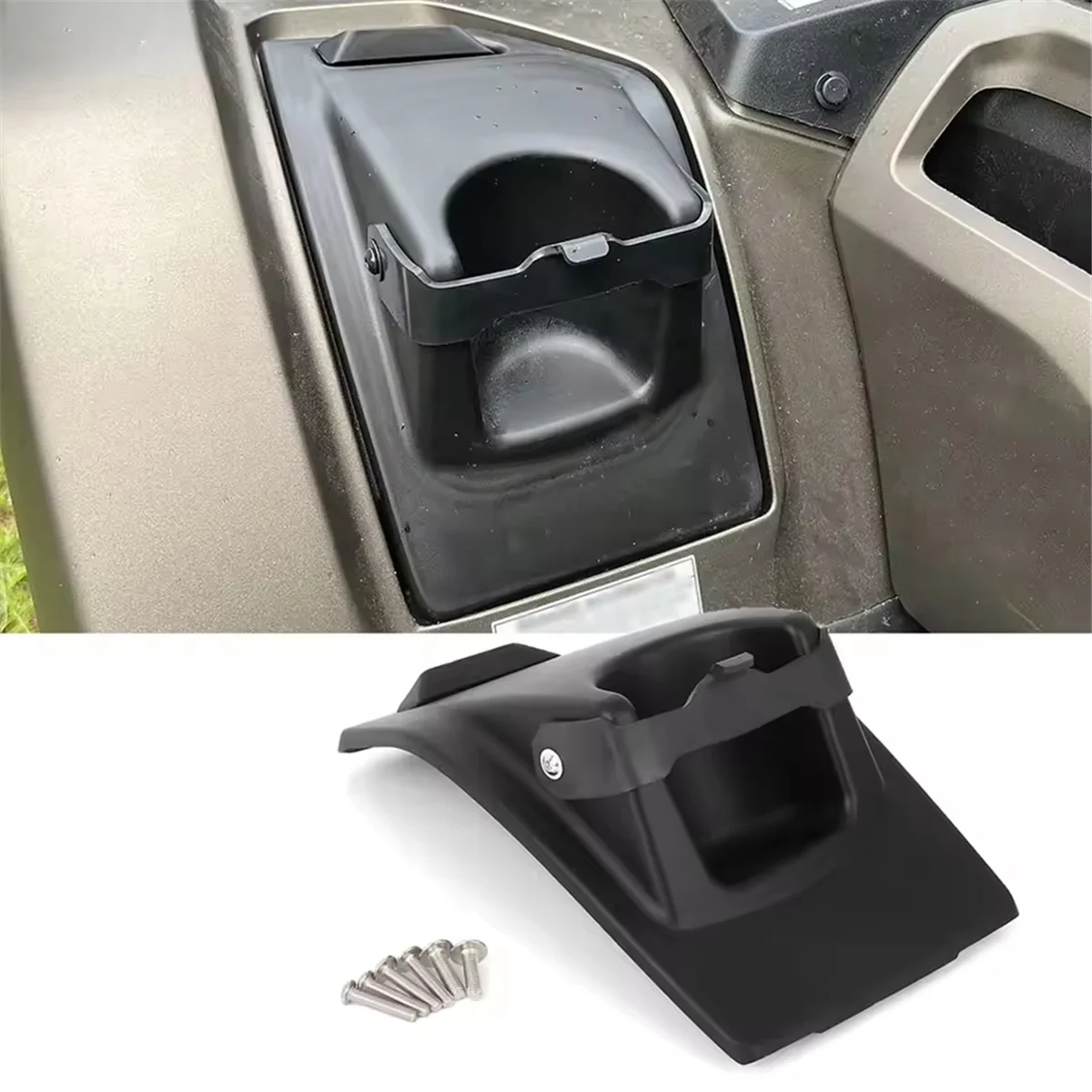 Ingenious Motorcycle ATV Fender Cup Holder Water Cup Holder Storage Boxes Accessories for Honda Foreman Rubicon 2014-2025Durable