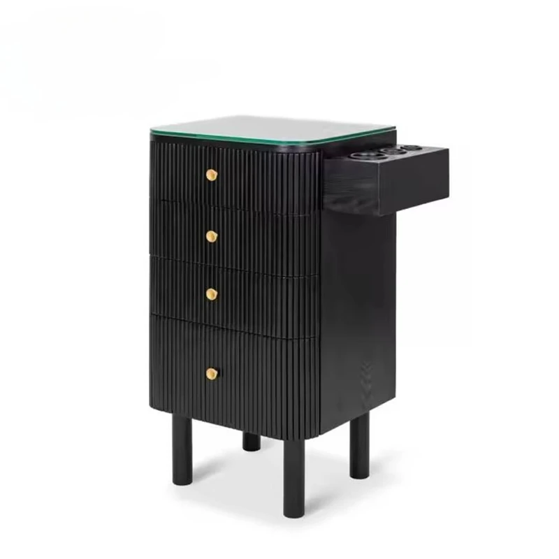Custom Design Hair Salon Spa Storage Tools Popular Modern Design Wooden Carts for Hair and Beauty Salons