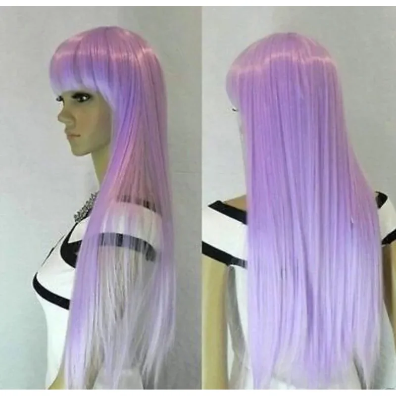 

Cosplay long straight light purple WOMEN'S wig