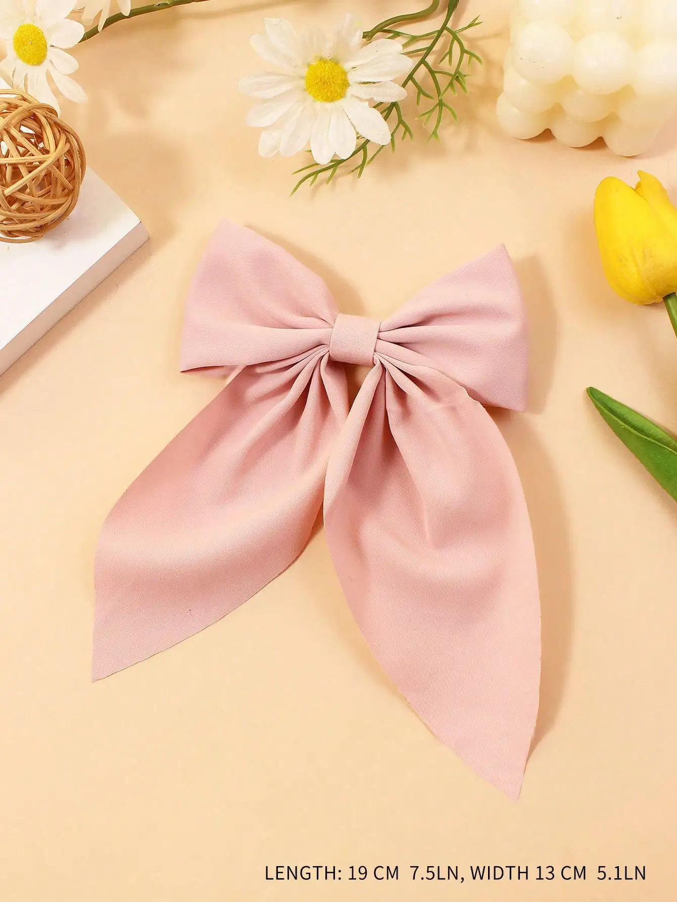 2pcs Girls Bow Decor Hair Clip