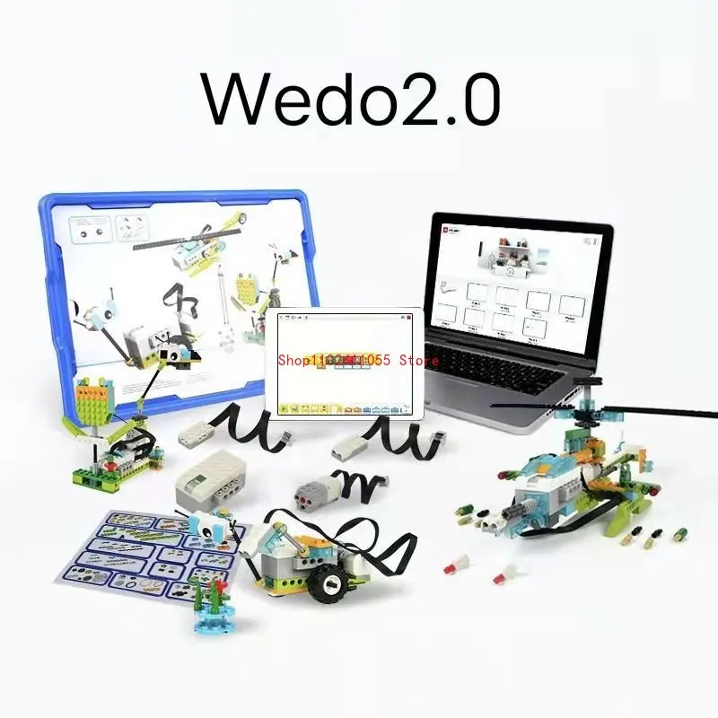 New Technical Parts Wedo 3.0 Robotics Construction Set Building Blocks Compatible with 45300 We-Do 2.0 Educational Diy Toys