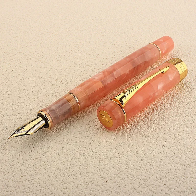 Jinhao 100 Centennial Resin Fountain Pen EF/F M / Bent Nib Golden Clip Business Office School Supplies Stationary PK 9019