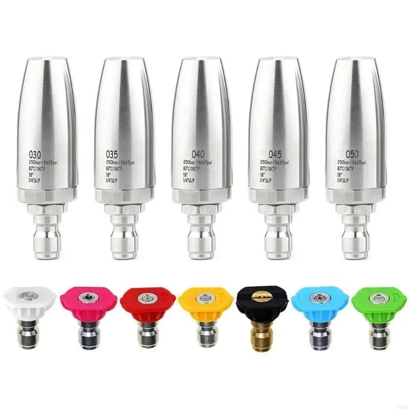 Stainless High Pressure Water Guns Sprayer Nozzle for Vehicle and Patio Cleaning New