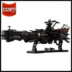 MOC Anime Space Pirate Battleship Captain Harlock Arcadia Pirate Ship Model Building Block Constructor Bricks Toys Gift