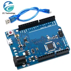 Leonardo R3 Microcontroller Original Atmega32u4 Development Board With USB Cable Compatible For Arduino DIY Starter Kit