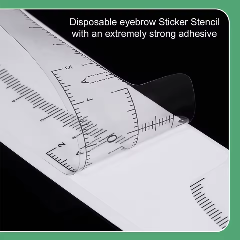 100/50/10pcs Disposable Eyebrow Ruler Sticker Adhesive Microblading Tattoo Eyebrow Measurement Tools for Permanent Makeup Supply - AliExpress 