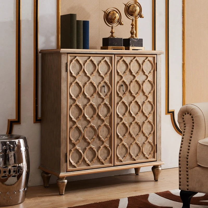 

American rural pastoral style shoe cabinet living room balcony storage shoe cabinet entrance zapatero organizador home furniture