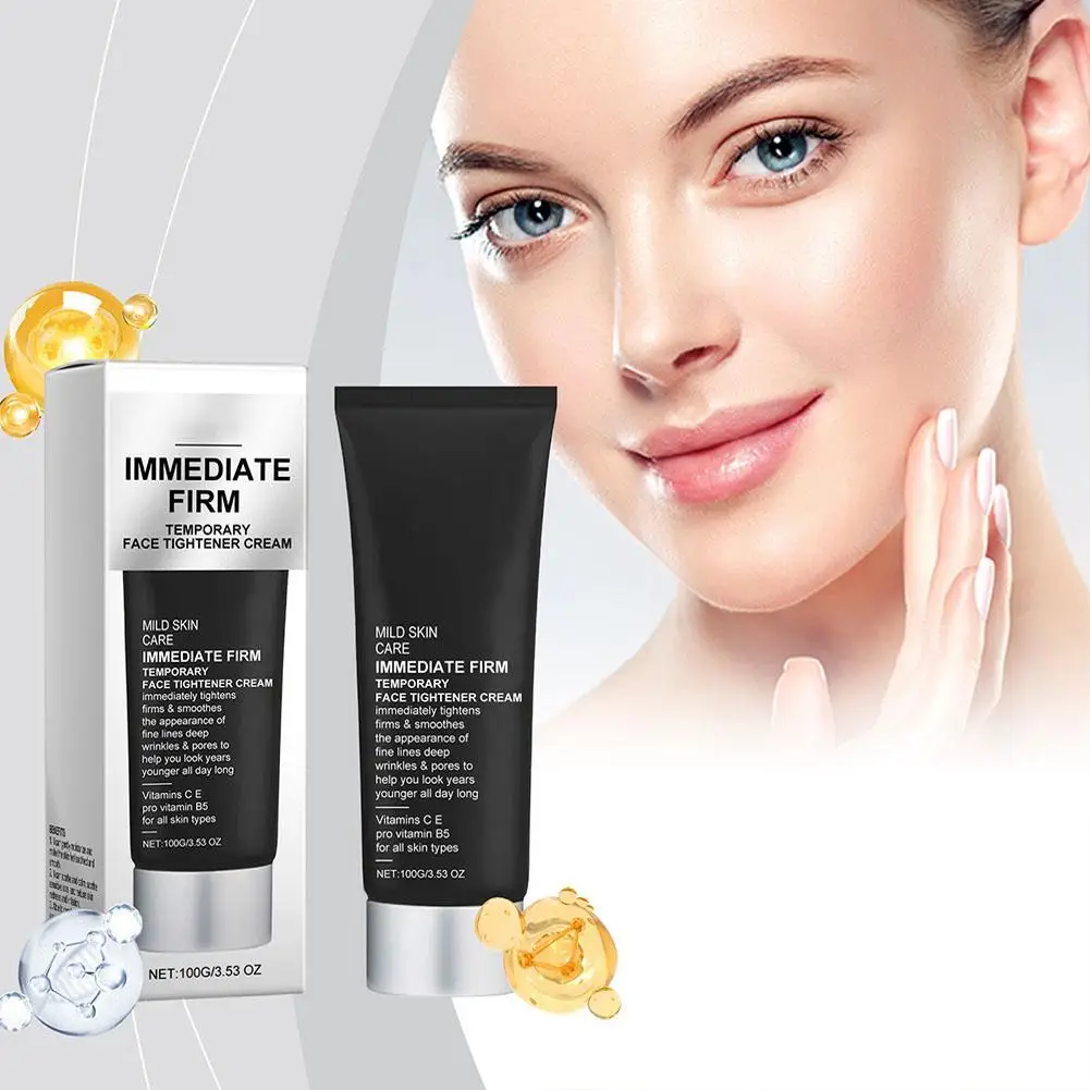 

Temporary Face Tightener Cream Nourishing Moisturizing Mild Smoothing Brightening Instant Immediate Firm Skin Care Cream