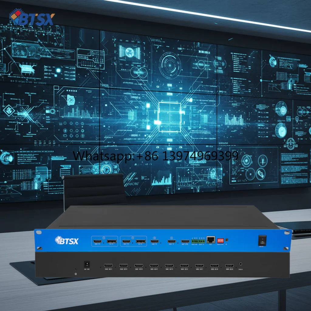 Bitvisus 4K60 PIP POP Seamless Switching HDMI Switcher Matrix LCD LED TV Video 3x3 1x9 2x4 1x7 1x8 Wall Controller Processor