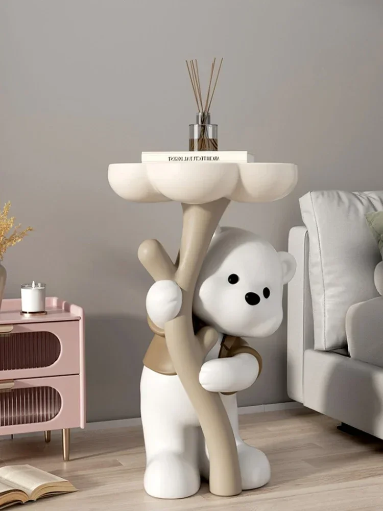 Cute Bear Sculpture for Home Decor,Statue,Living Room,TV Cabinet,Sofa Side, Tea Table, Floor Decoration, Bedside Tables, 62cm