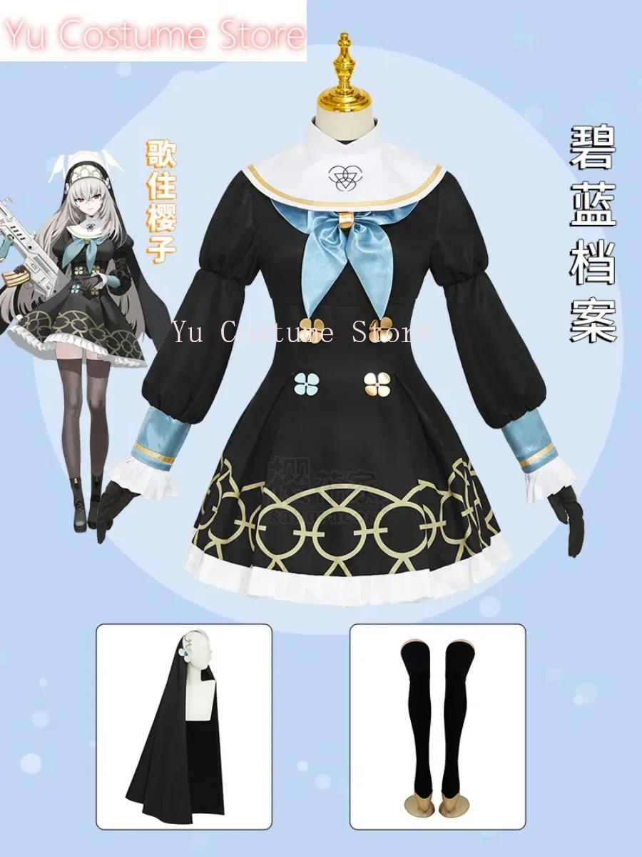 Yu Costume Blue Archive Utazumi Sakurako Cosplay Costume Cos Game Anime Party Uniform Hallowen Play Role Clothes Clothing