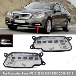 For Mercedes Benz W212 E300 E350 E500 2009 12010 2011 2012 2013 Front Bumper LED DRL Daytime Running Light Fog Lamp Daylight