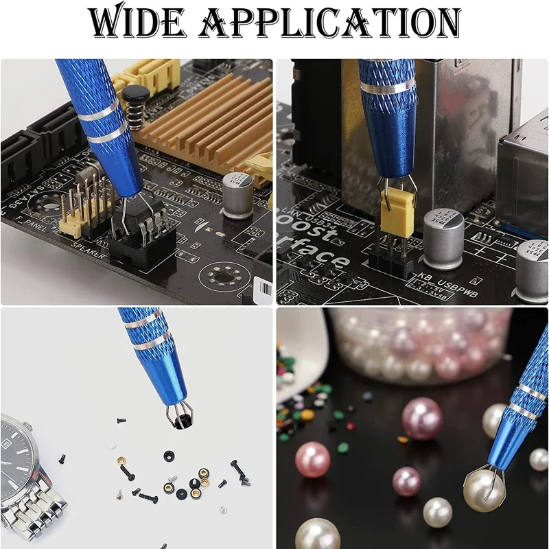 4-Claw IC Chip Extractor Remover Precision Electronic Component Grabber Pick up Puller Tool for Repair of Nuts And Small Parts