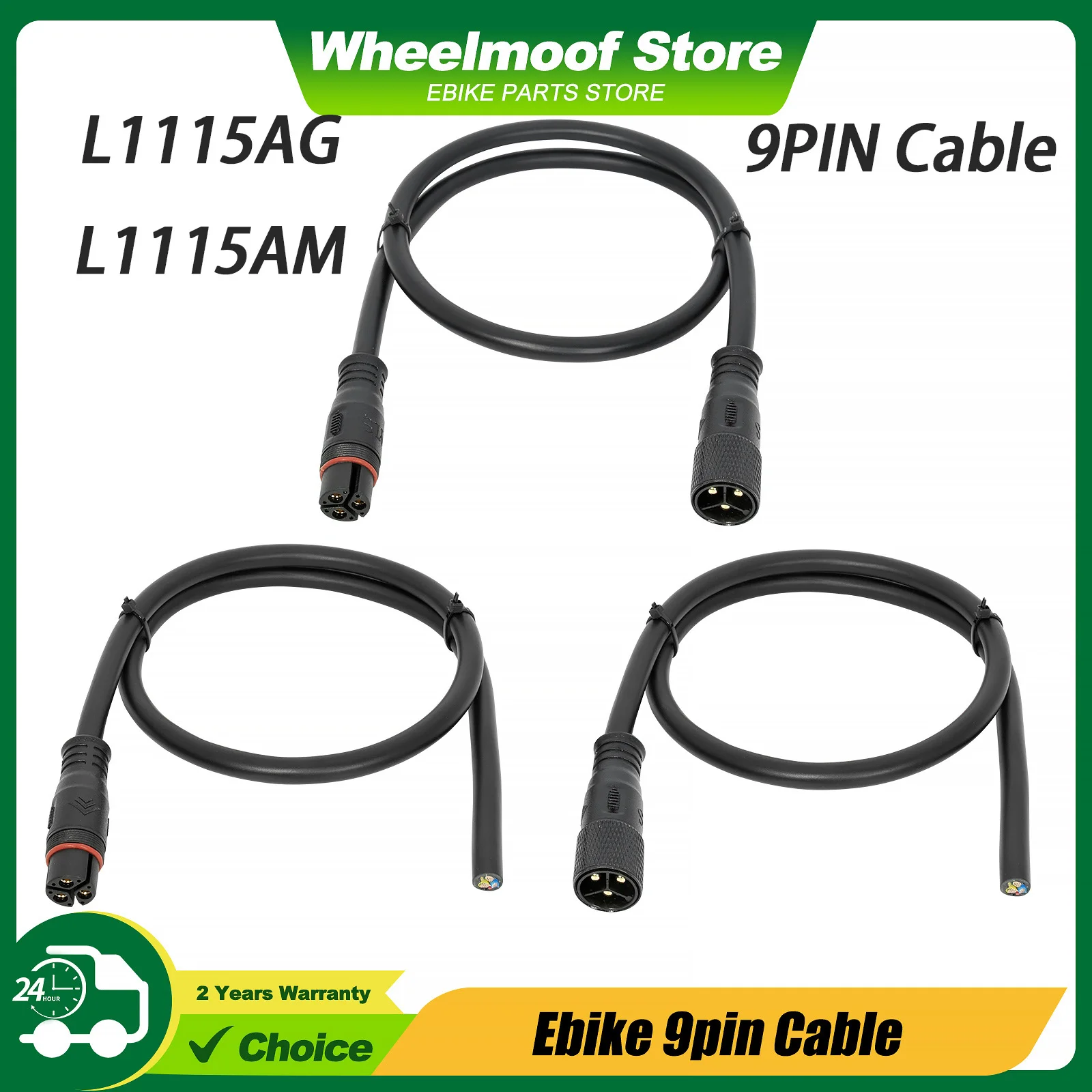 L1115 AG/AM 9Pin Extension Cable E-bike,Electric Bicycle Motor Controller Conversion Adapter Plug, Extension Wire Connector