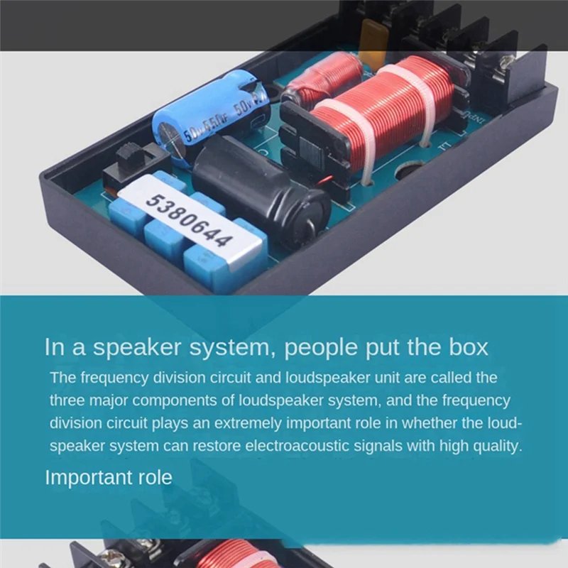 Séparateur de haut-parleur audio 2 voies efficace 220 W 1 haut 1 bas