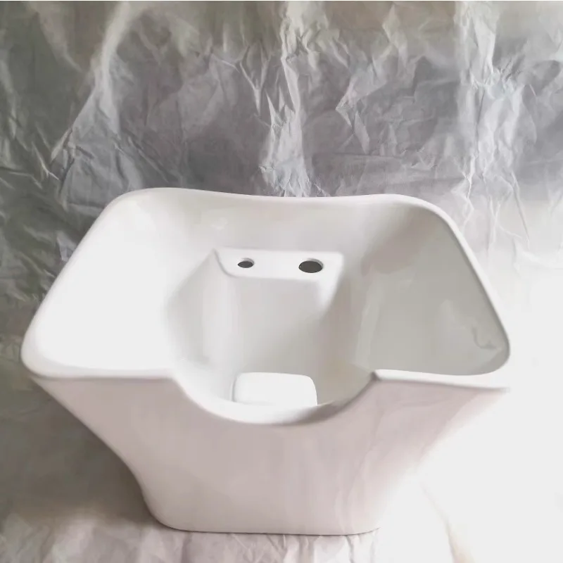 حوض مربع صالون تجميل وشعر خاص حوض سيراميك صالون الشعر حوض عالي قاعة شامبو للرجال #5