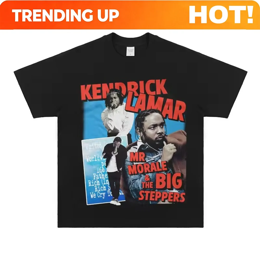 Kendrick Lamar Singer Band Tee Shirt Homme New in Top Tees Men Clothing short sleeve Round Neck Printing Pullover T-Shirt 33623
