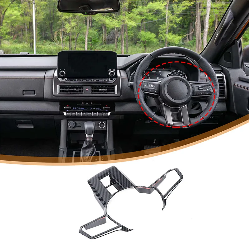 Steering Wheel Decorative Frame Steering Wheel Surround Cover Trim Sticker Car Accessories For Mitsubishi L200 Triton 2024-2026