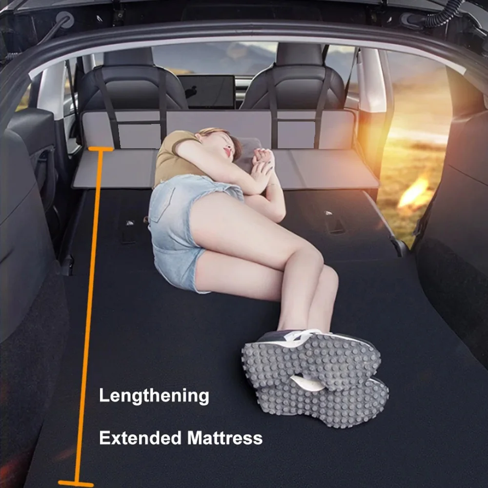 New For Tesla Model 3 Car Trunk Bed Model Y Car Folding Camping Bed Mattress Travel Fill Gap Mattresses Extension Plate