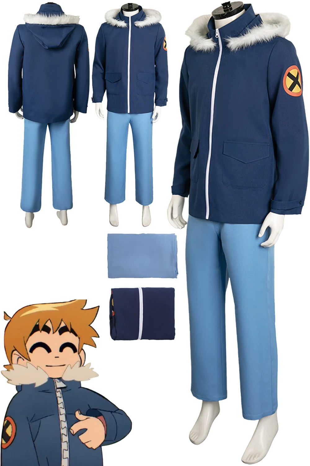 

Scott Cosplay Role Play Outfits Cartoon Scott Cosplay Takes Off Costume Adult Men Fantasy Fancy Dress Up Party Clothes