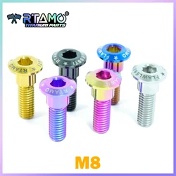 RTAMO Titanium Bolts M8X20/22/25/26/30/33 Disc Brake Screws Step Hex Screws For Xmax 300 Forza 350 Ninja 400 ZX6R ZX4RR