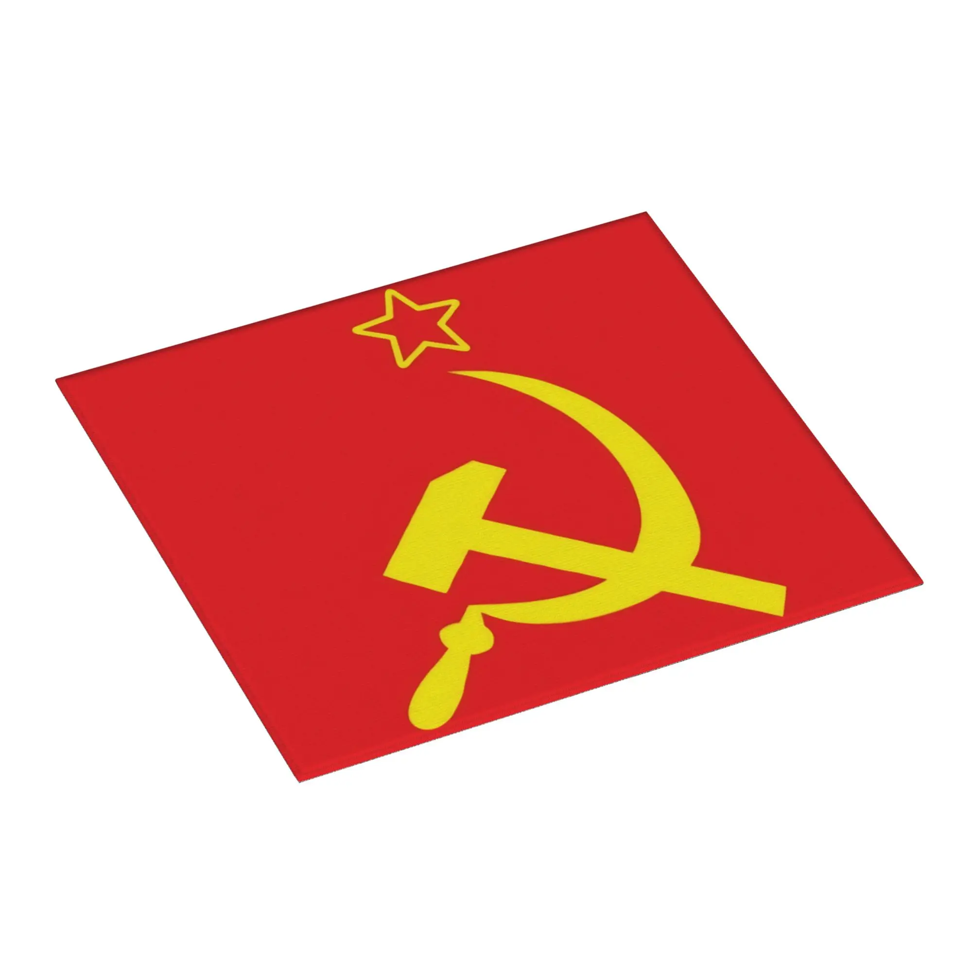 Russia Flag USSR Soviet Union Hammer Sickle CCCP Non Slip Kitchen Counter Protector Mat Barware Tableware Mat For Kitchen