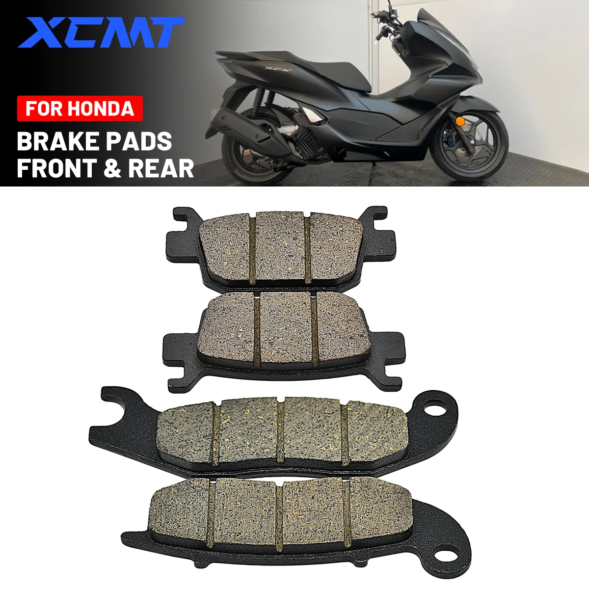 For Honda PCX125 WW125AM 2021 WW125AP 2023 WW125HVM PCX e:HEV 2021 Scooter Front Rear Brake Pads Kit Set Parts ﻿