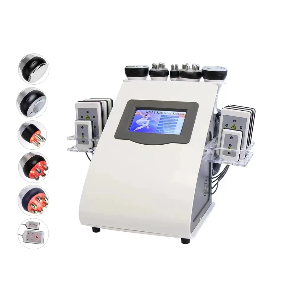 

2022 New 6 in 1 Ultrasonic 40K Cavitation Vacuum Fat Loss Body Shaping Machine Remove Wrinkle RF Beauty Device Home Use