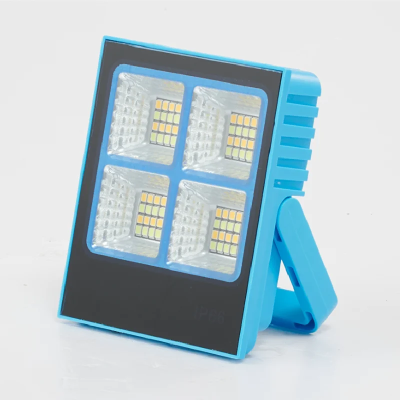 

2025 New Portable Solar Small Four-Grid FloodLight LED Super Bright FloodLight With Charging Treasure Function Emergency Light