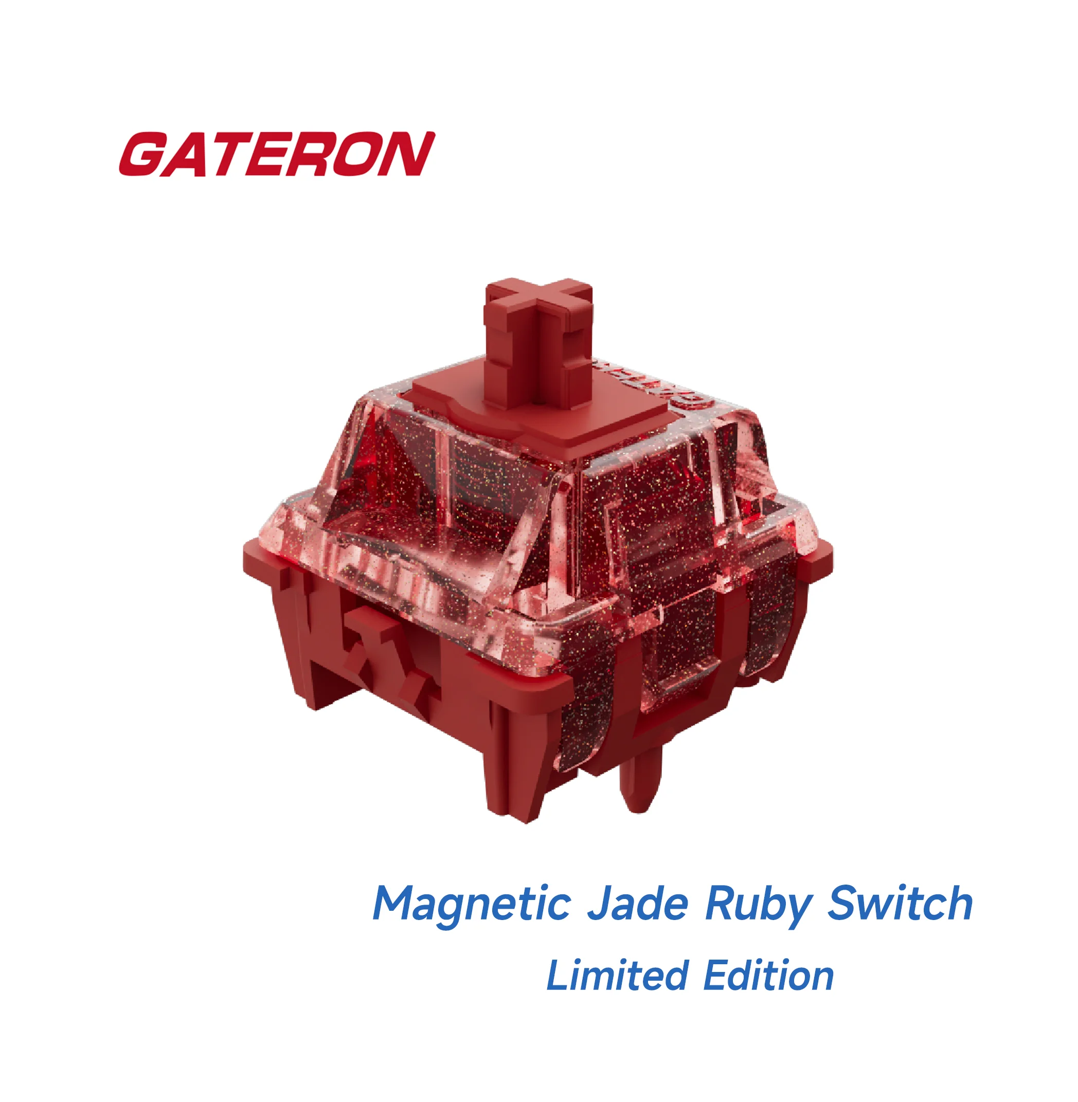 GATERON Magnetic Jade Ruby Switch, Limited Edition, Freely Setting Pre-Travel, Hall Sensor Effect for Magnetic Keyboard Gaming