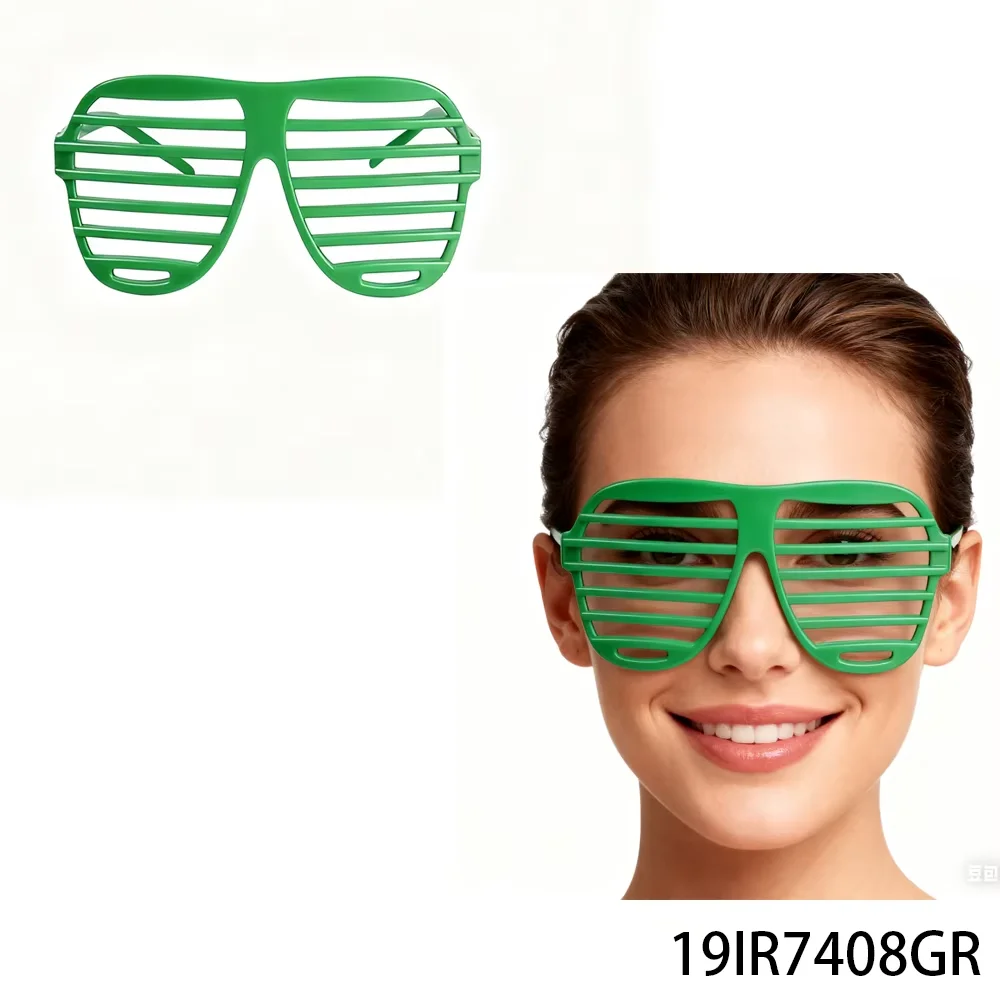 

PESENAR Irish Party Green Shutter Glasses - Perfect for St. Patrick's Day Festivities