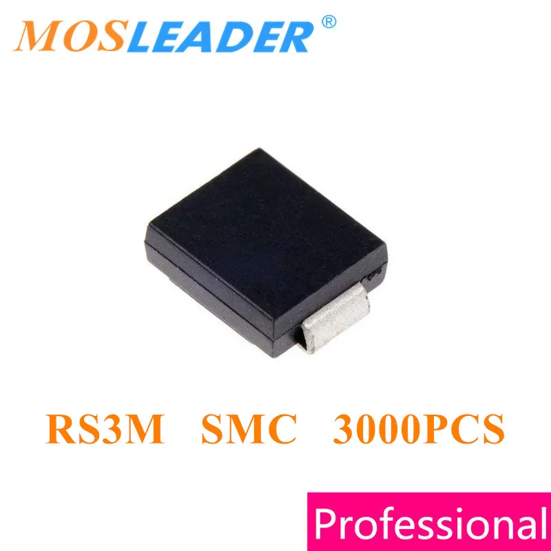 

Mosleader RS3M SMC 3000PCS DO214AB FR307 SMD 1KV 3A 1000V Chinese High quality