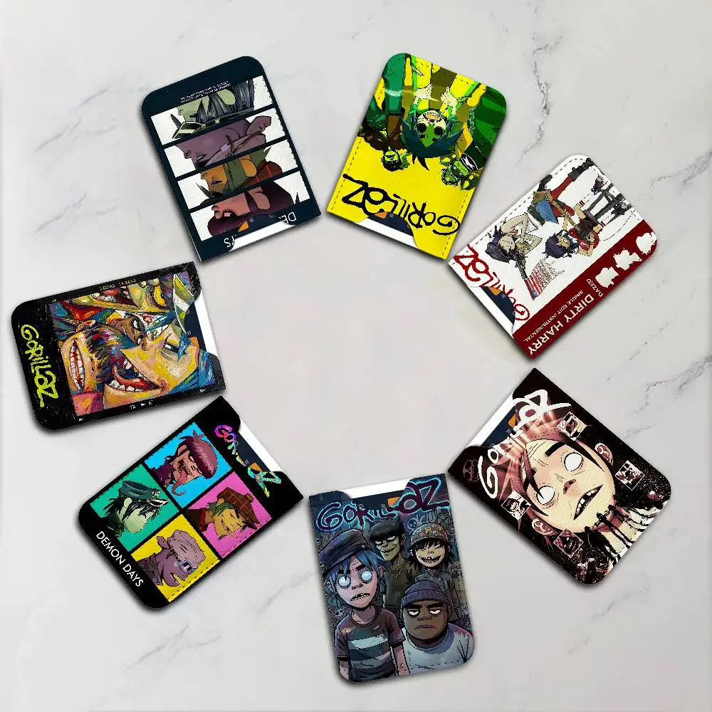 Music Prints G-GorillazS Credit ID Business Card Holder, Practical Pocket Gift for Outdoor Driving & Daily Use