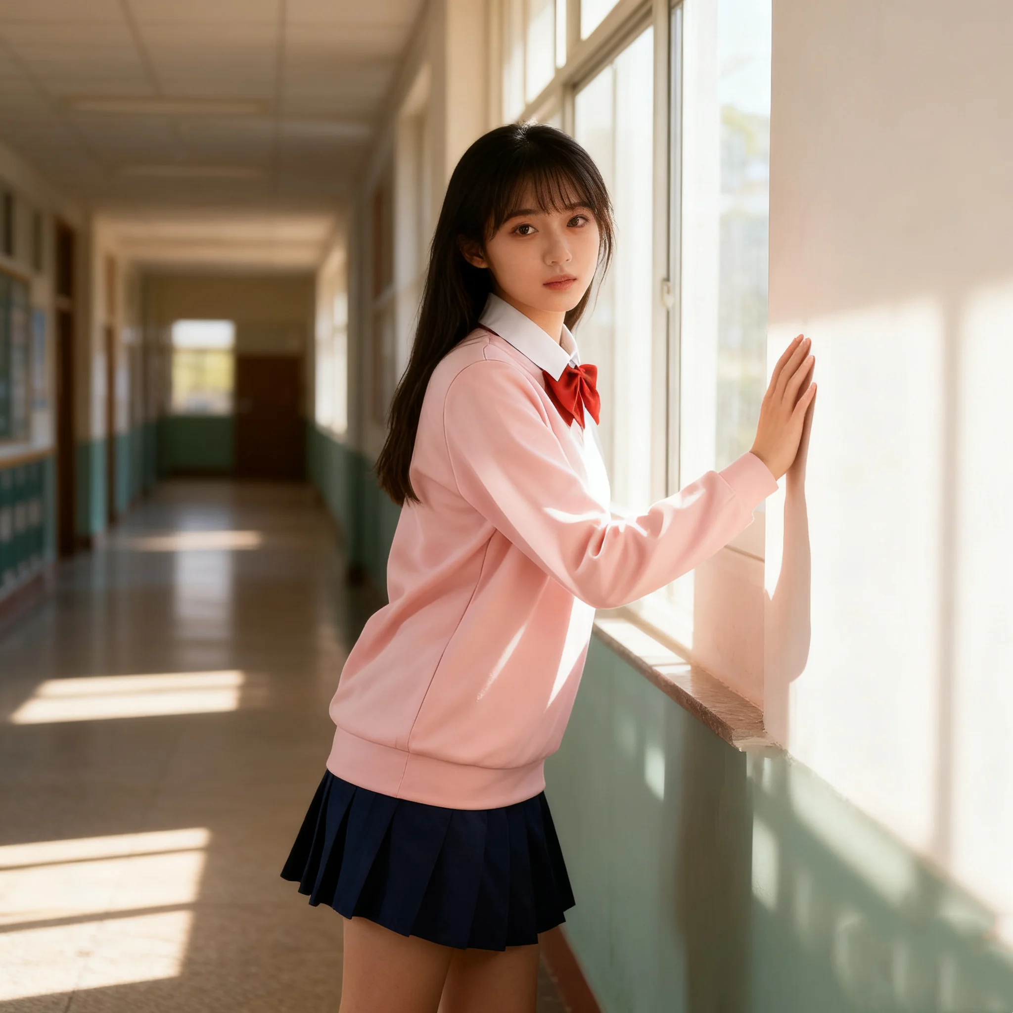 Anime Momo Ayase Cosplay Costume Wig Pink Waistcoat Outfit Shirt Sock Skirt Bow Tie Full Set Christmas Party for Girls Women