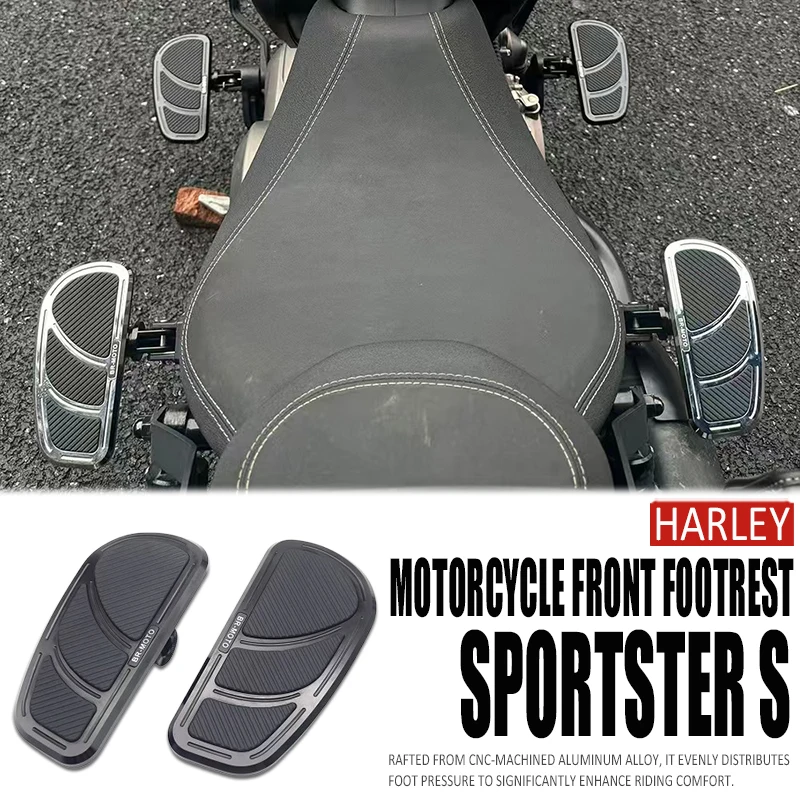 

Motorcycle Driver Floorboard Rider Footpegs Front Pedal Footrest For Harley Fat Bob Street Bob Sportster S Low Rider S Beakout