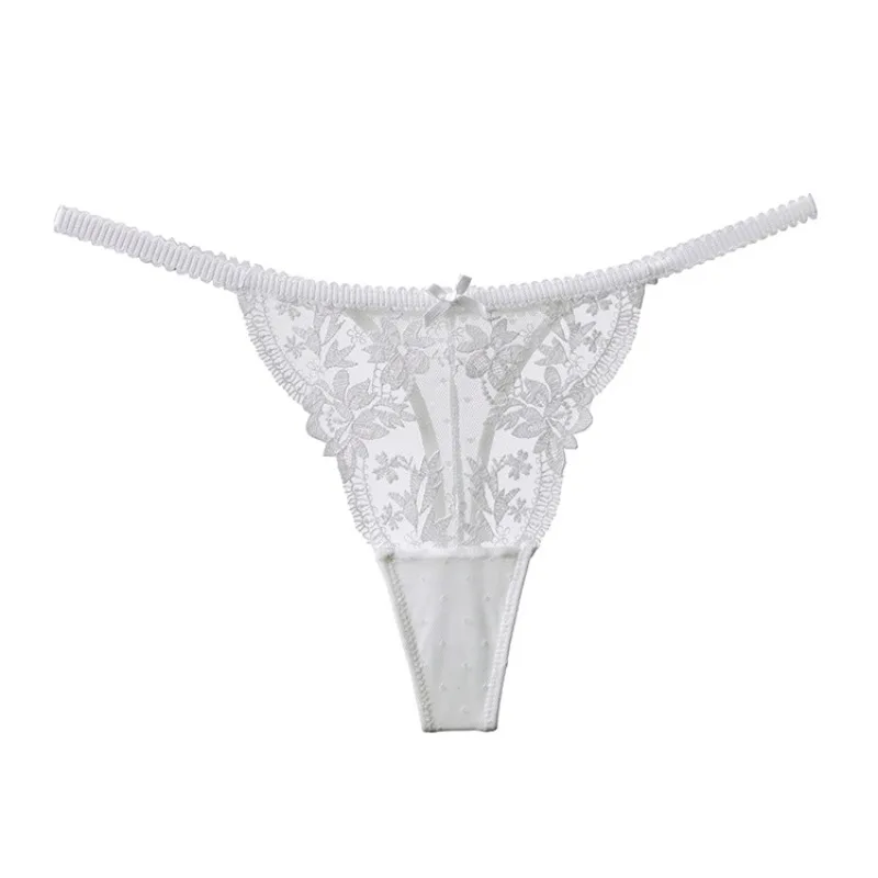 ​ ​ Tanga Dentelle Française Noël Pure Desire Transparente Fente Haute Sans Retirer Érotique T Pantalón Confort Taille S-XL ​ ​ MOYISU AB