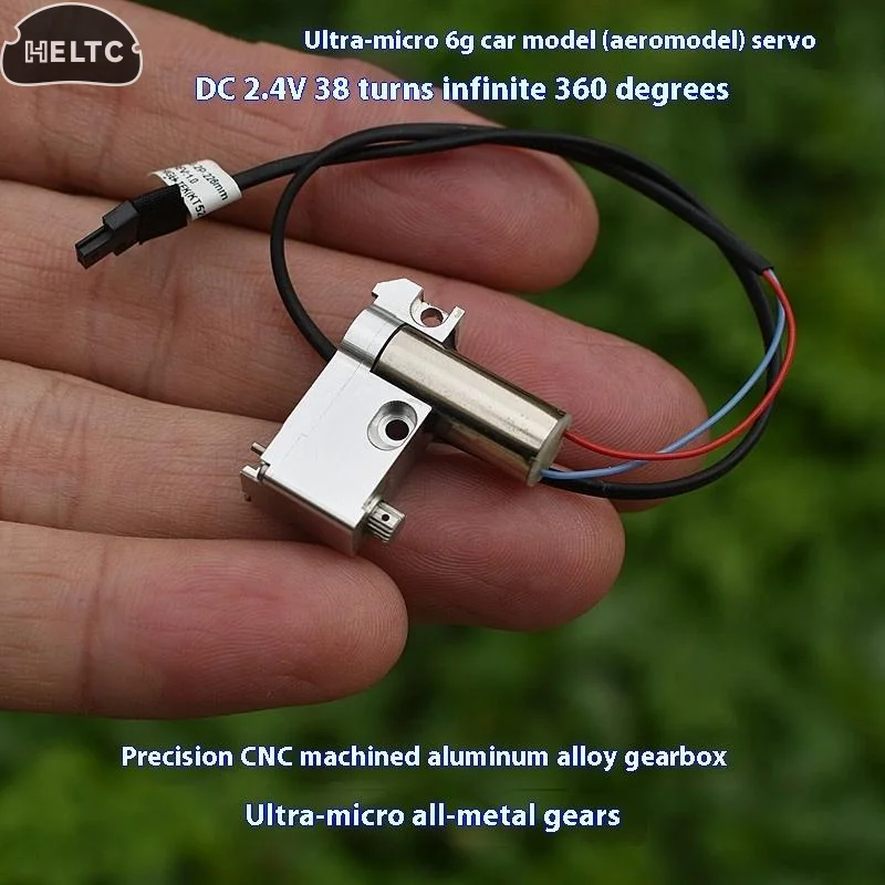 Over 220 Mm Full Metal Gearbox Motor DC 2V-3.7V 3V 49RPM Slow Speed 716 Coreless Motor CNC Aluminum Alloy Car Boat Servo Engine