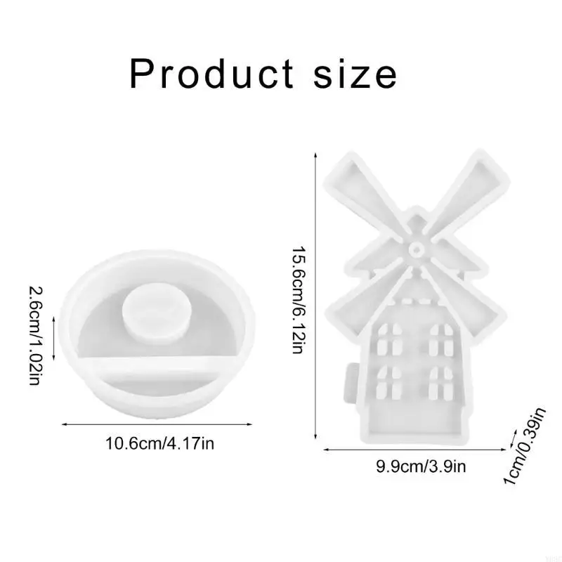 Y08C CANDLESTICK CONDLESTICK HOLDER CONDLE HOUSE WINDMILL BASE DECORATION型