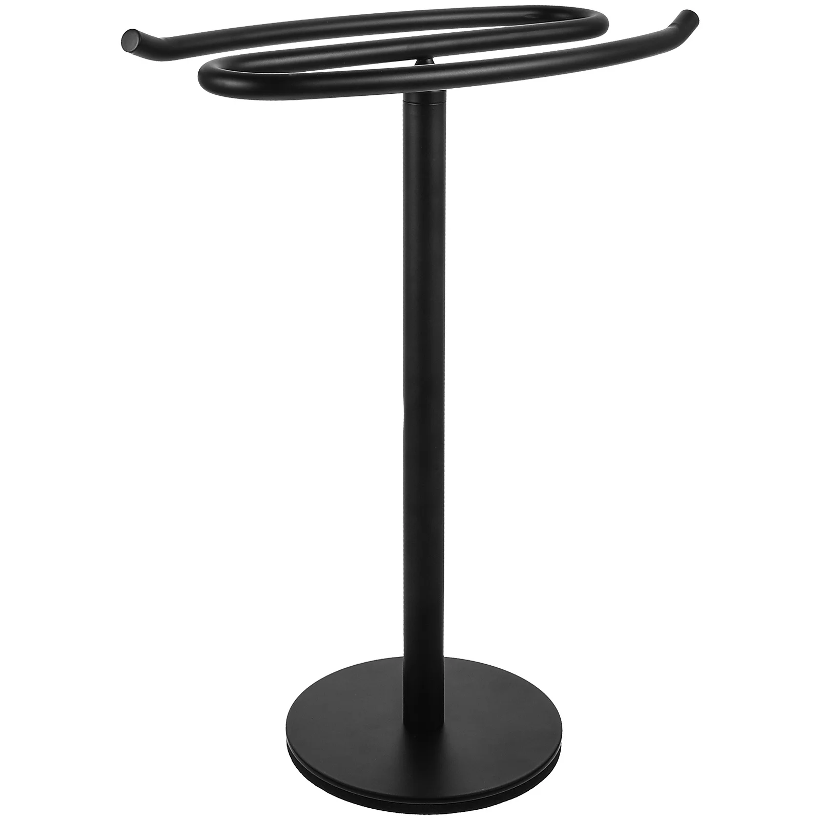 

Stainless Towel Holder Freestanding Countertop Rack for Bathroom Kitchen Washcloth Storage Modern Elegant Towel