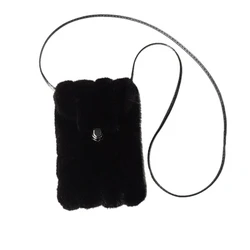 Real Mink Leather Bag Women's Crossbody Bag Plush Shoulder Bag Women's New Crossbody Bag Small Phone Bag Real Fur Coin Purse