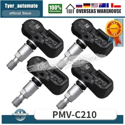 4PCS Tire Pressure Sensor Monitoring Sensor 433MHz PMV-C210 For Lexus CT ES LS RX Toyota Camry Corolla Hiace Prius Venza Yaris