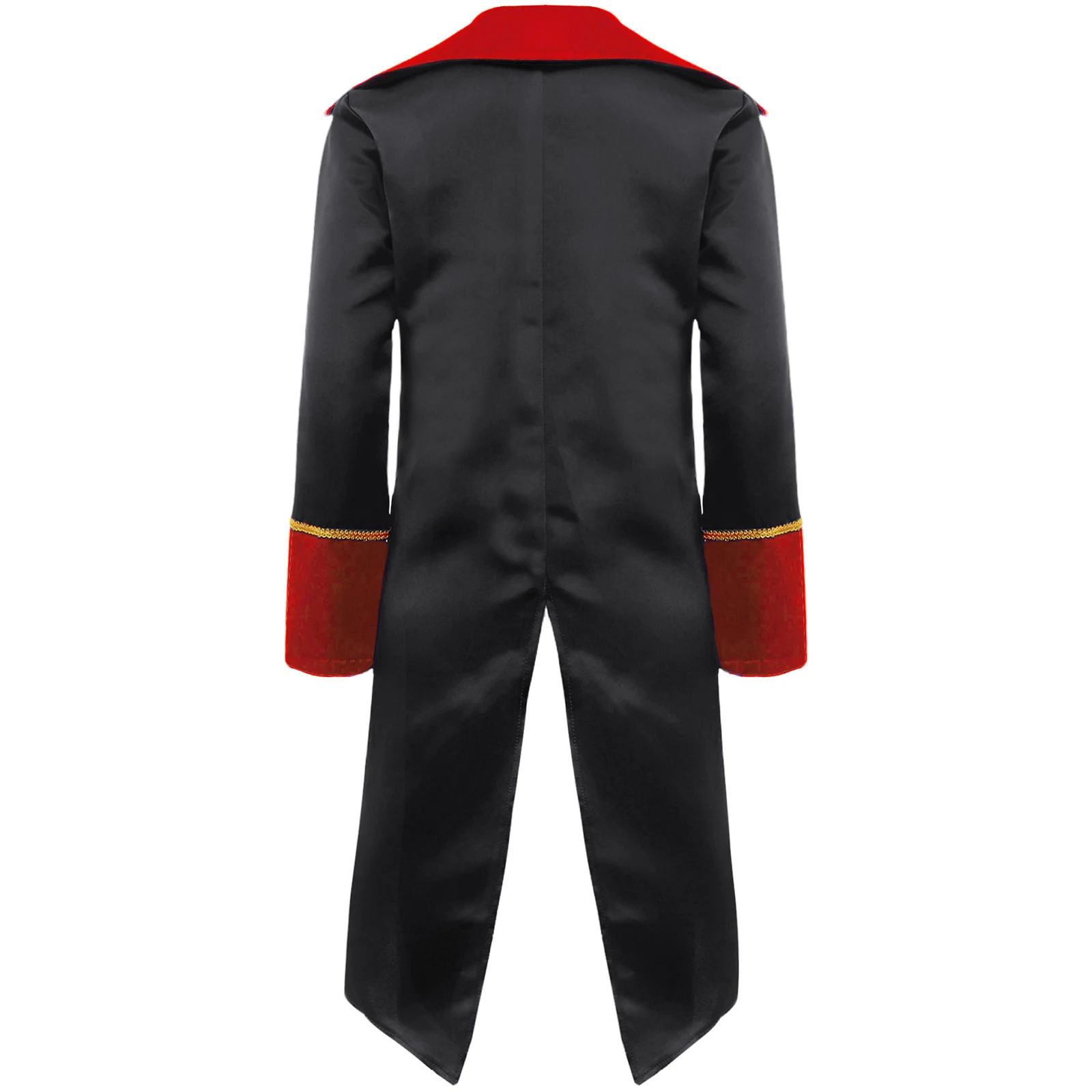 Kids Boy Girls Halloween Costume Revolutionary War Colonial Cosplay Costume British Red Coat Tailcoat Napoleon Costume for Child