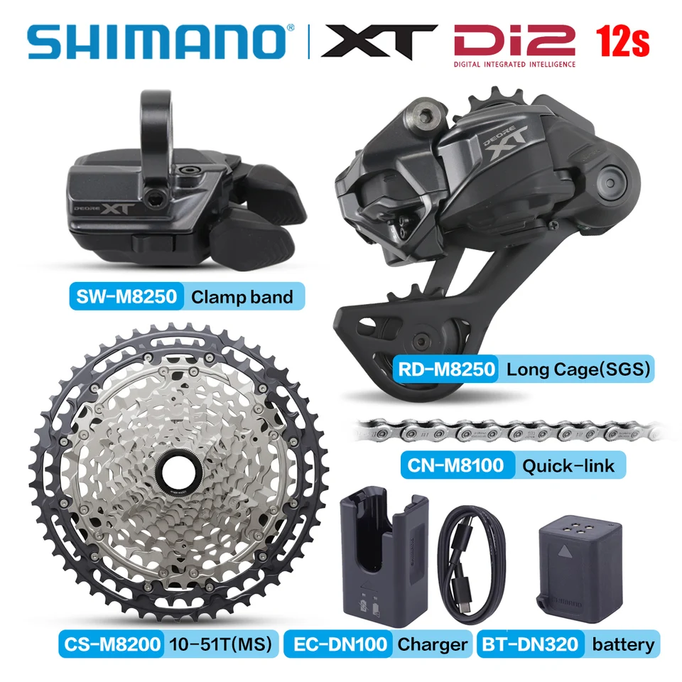 Shimano Deore XT Di2 M8250 12 Speed Wireless Electronic Shifting