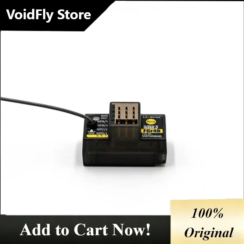 VoidFly 1pcs new FLYSKY FGR4B Mini 4-Channel Enhanced Transmitter for NB4 NB4PRO Remote Control