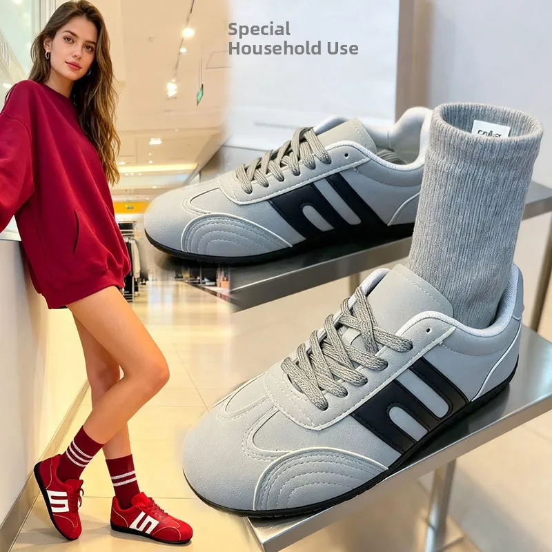 

Retro Thin Breathable White Sneakers Women's Casual Dequan Shoes Spring Autumn Soft Bottom Sports Leisure Shoes